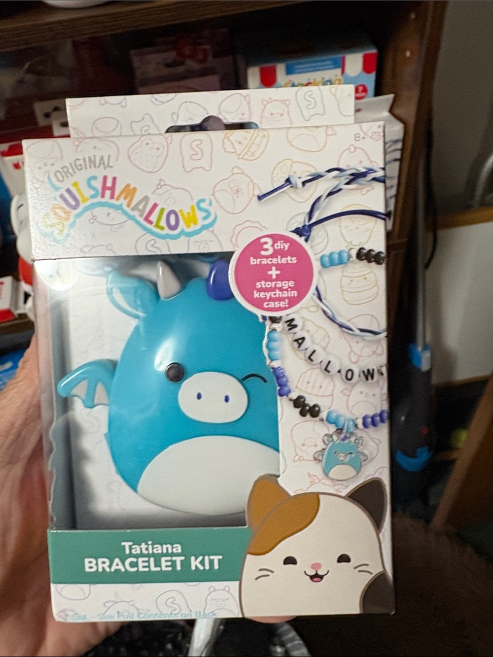 Squishmallows Tatiana Bracelet Kit - Blue & White